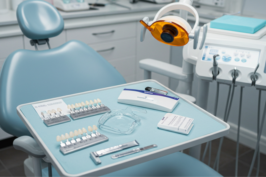 Professional teeth whitening tools at viva dental