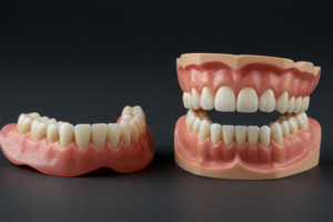 An image of dentures as we go on to describe the dos and don'ts