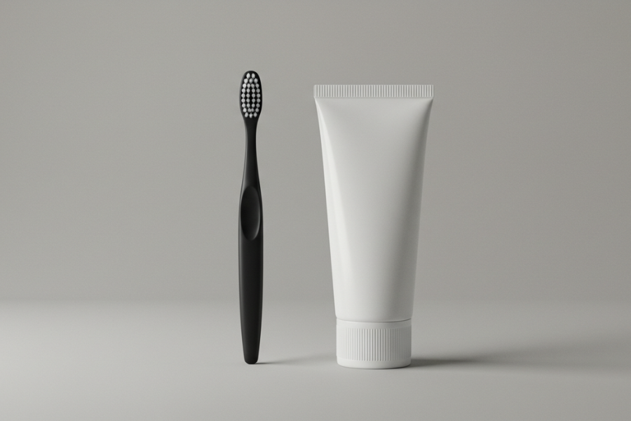 A toothbrush and toothpaste, the two most important things to keep your child's teeth healthy this festive period
